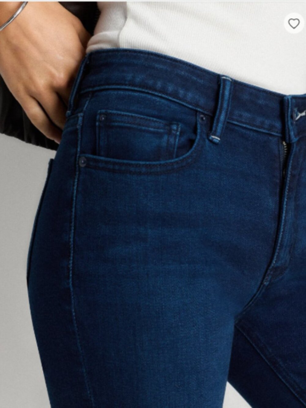 NWT Quince Luna Stretch Flare Jeans | Deep Sea Blue | Size 30 Regular - Picture 3 of 5